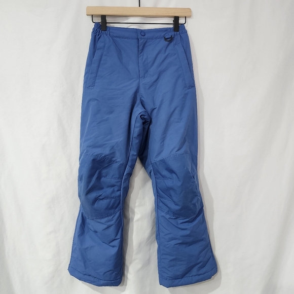 Lands' End Youth Snow Pant Size 12 Blue Insulated Winter Warm Ski Slopes - Picture 1 of 8